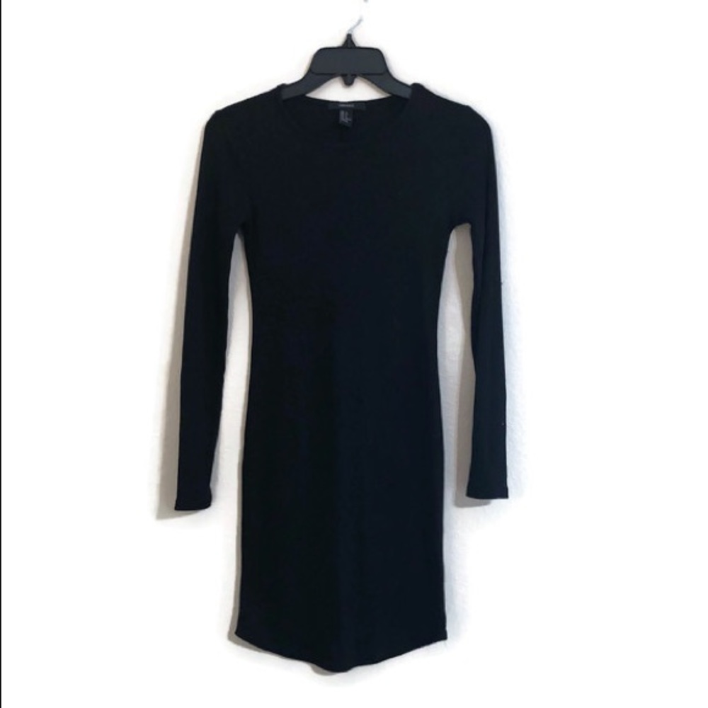 Black mini dress